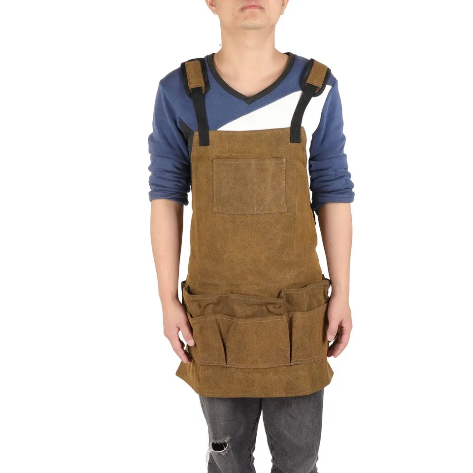 Kuuleyn Grembiule da Lavoro 9 Tasche Regolabile Falegnameria