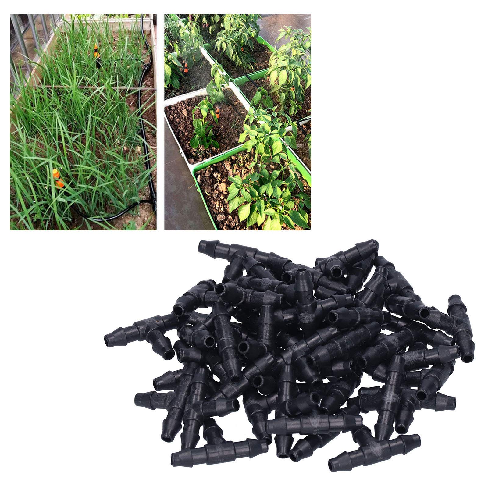 Kuuleyn Raccordo a T Irrigazione 4/7 Tubo 100 Pezzi