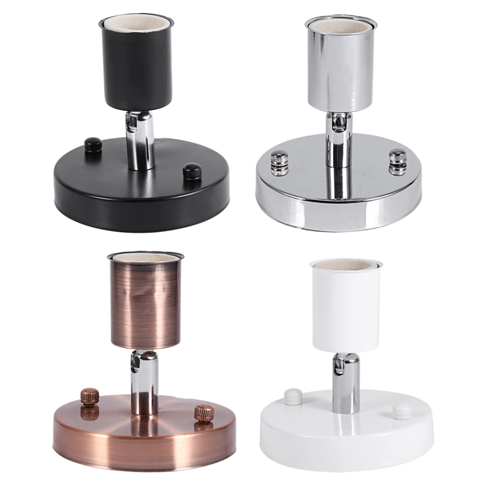 Hapivida Portalampada E27 Girevole Bianco Soffitto 180°