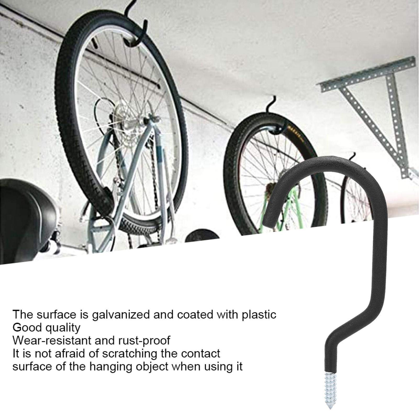 Kuuleyn Gancio Bici Garage Parete 4 Pezzi Rivestito