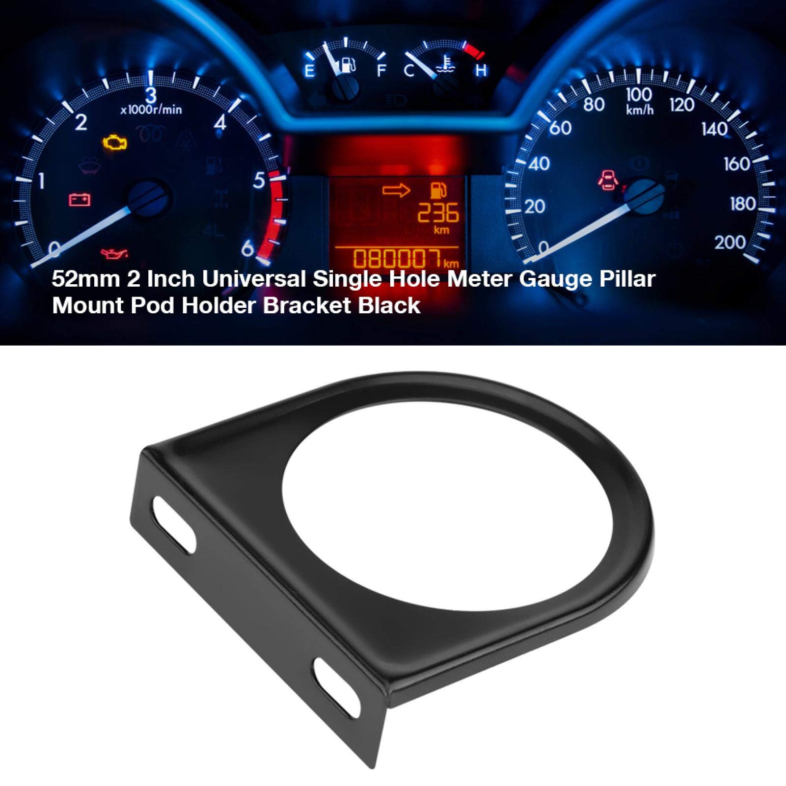 Kuuleyn supporto strumento auto 52 mm plastica nero