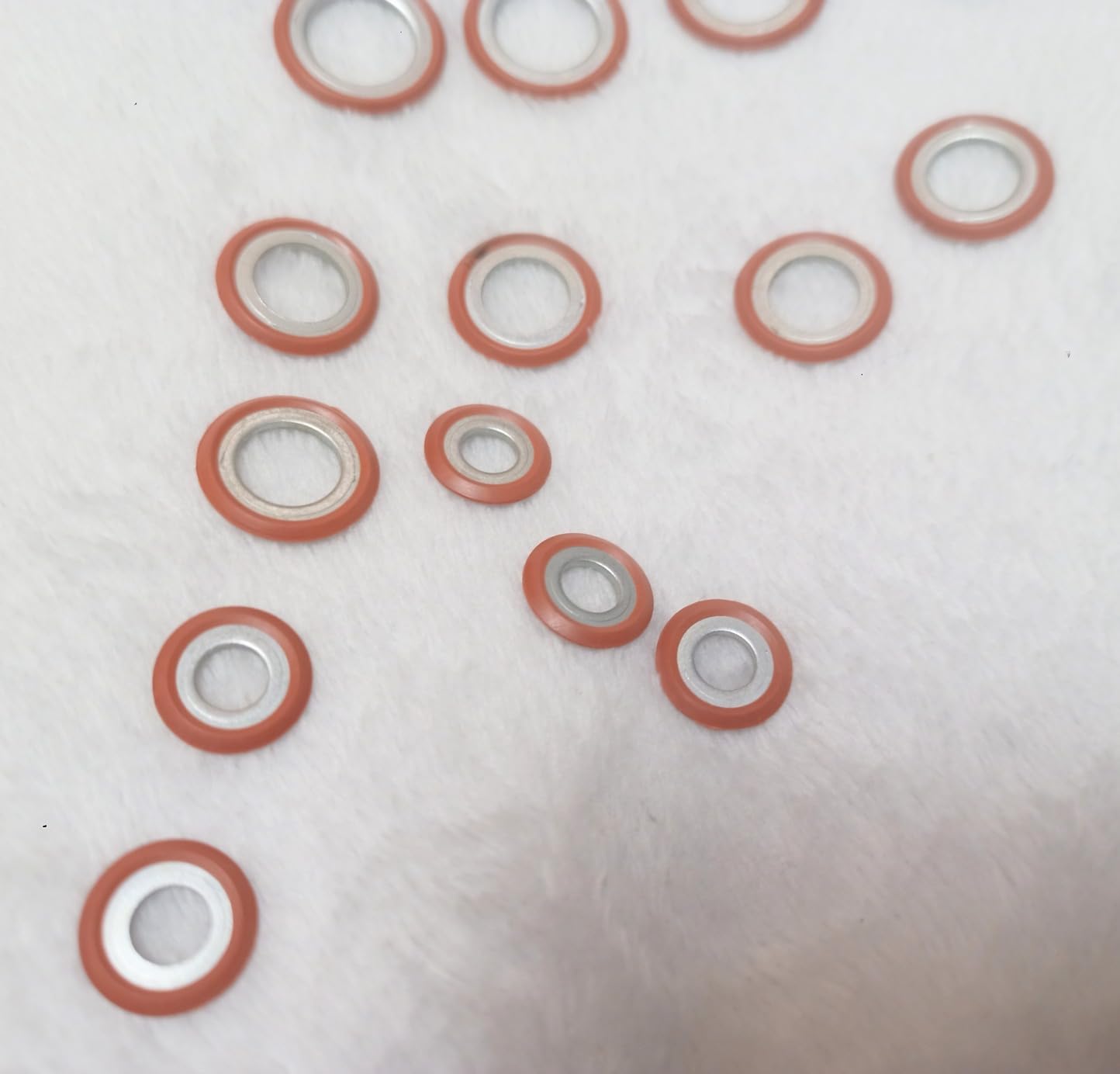 AOWINHIT Kit Guarnizioni Clima Auto 40 Pezzi Alluminio