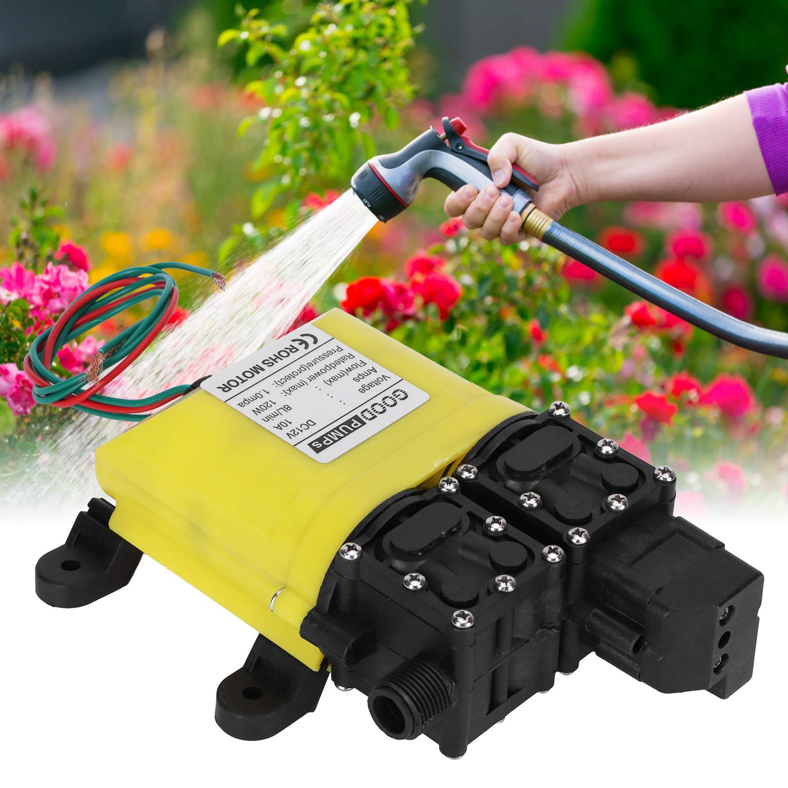 Kuuleyn Pompa Membrana 12V 120W 8L Alta Pressione