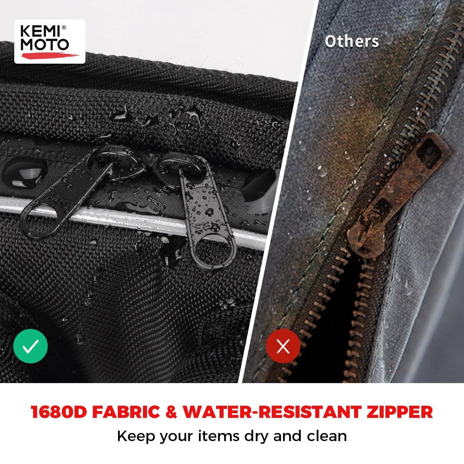 KEMIMOTO Borsa Sottotetto per Polaris RZR XP 1000 Impermeabile