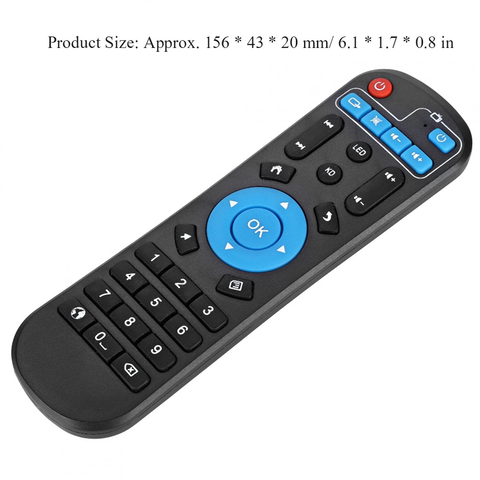 Kuuleyn T95Z Plus telecomando box TV nero 156 mm
