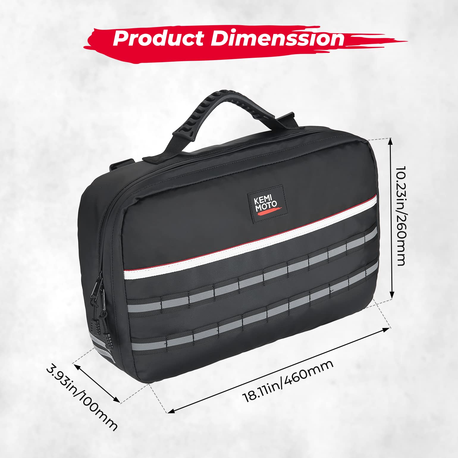 Kemimoto Borsa porta cinghia CVT con rotolo attrezzi