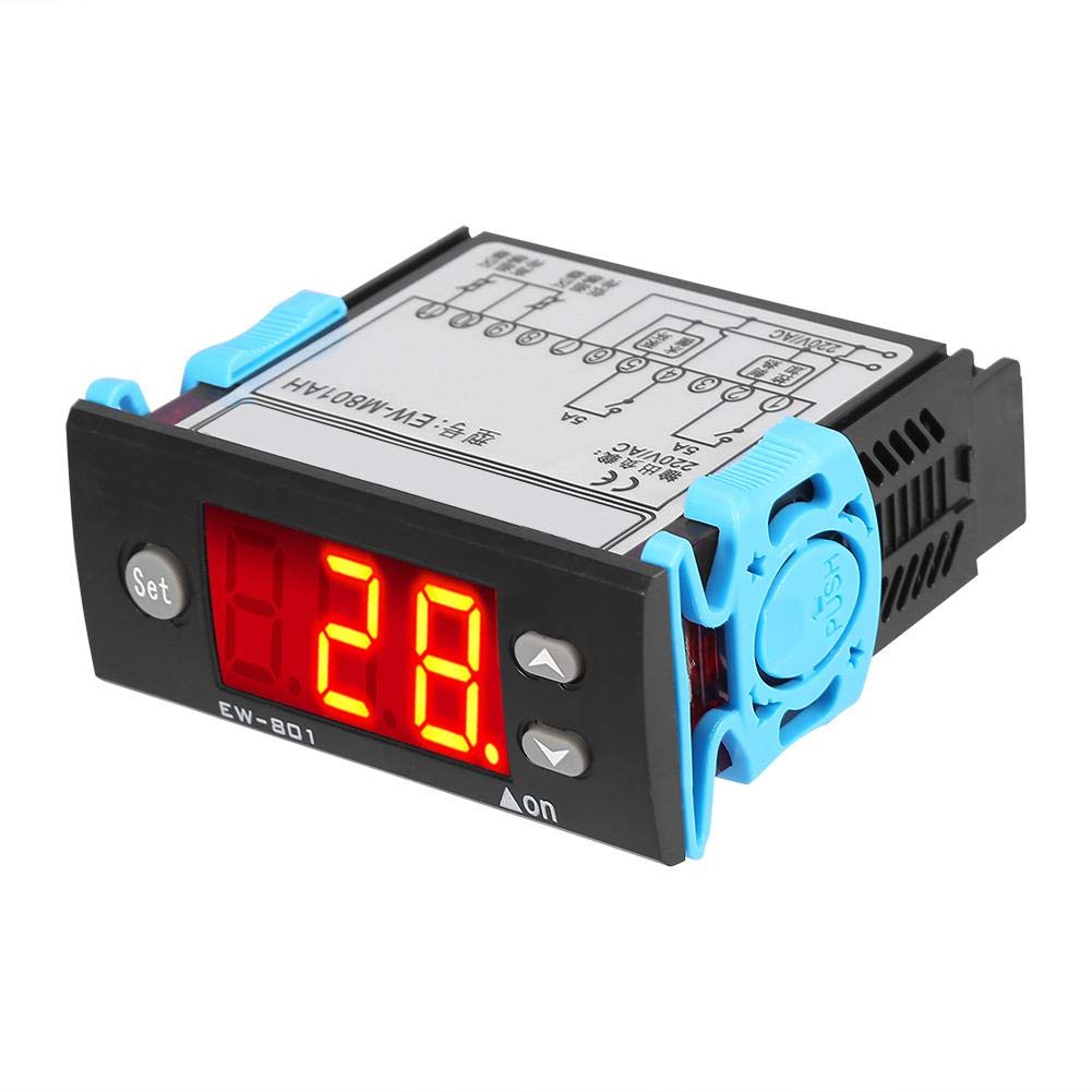 Kuuleyn Termostato AC 220V 5A Display per Scaldacqua Solare