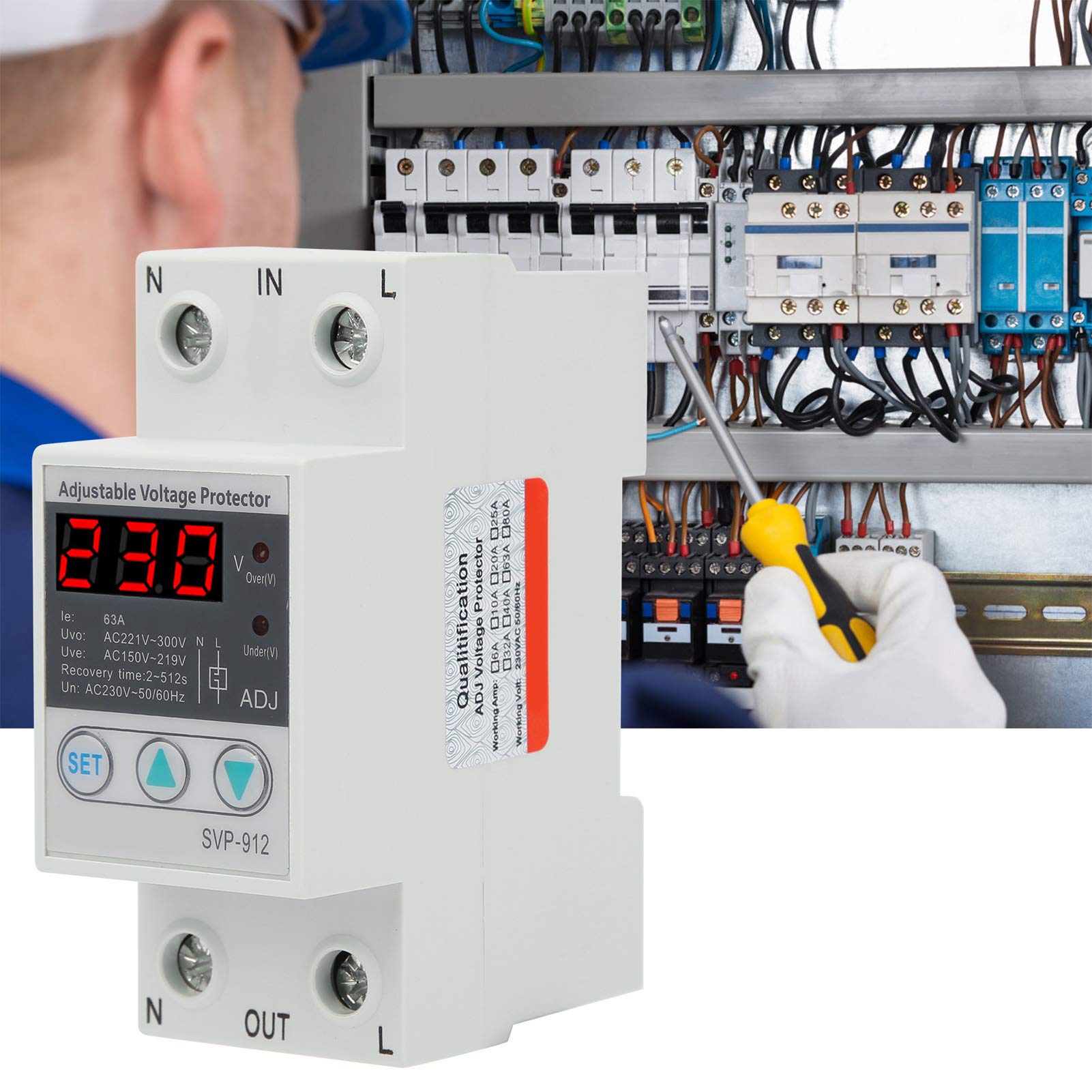 Kuuleyn SVP-912 Rele Protezione Tensione 230V 63A Voltmetro