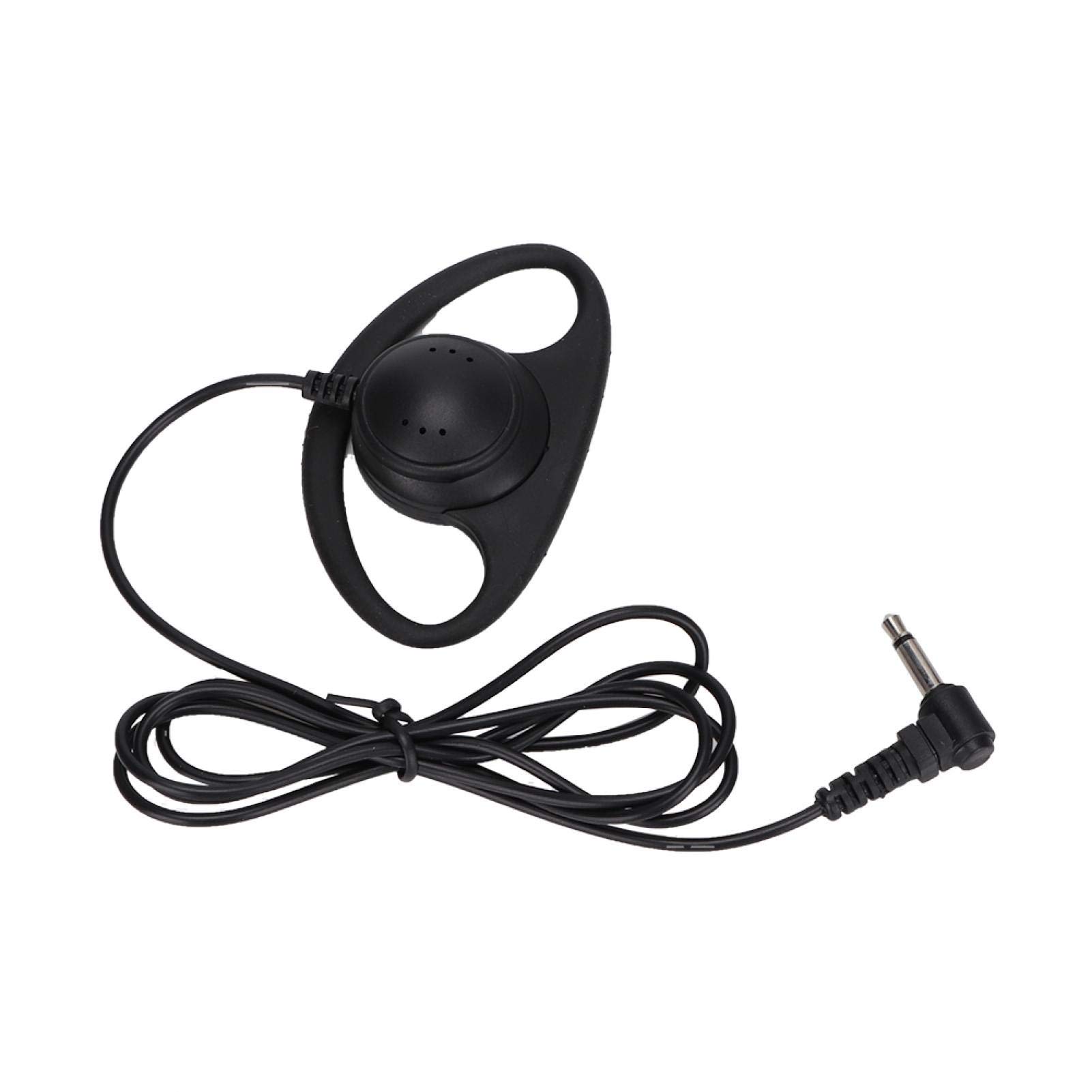 Kuuleyn Auricolare Forma D Radio Jack 3,5 mm 5 pz Nero