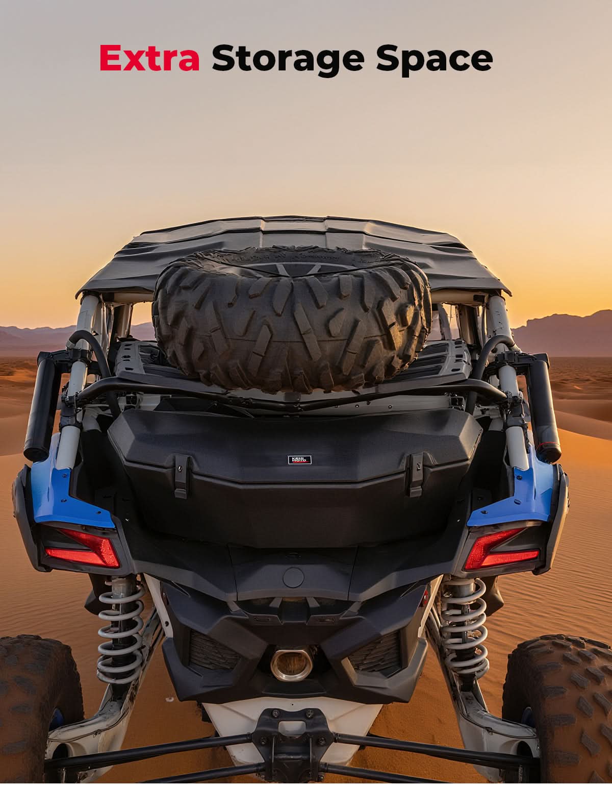 KEMIMOTO Maverick X3 portapacchi posteriore basculante 88 lbs