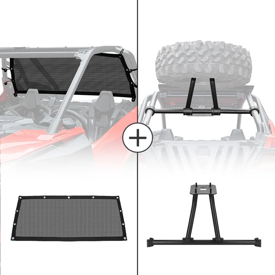 Kemimoto RZR PRO XP kit rete lunotto e portaruota scorta