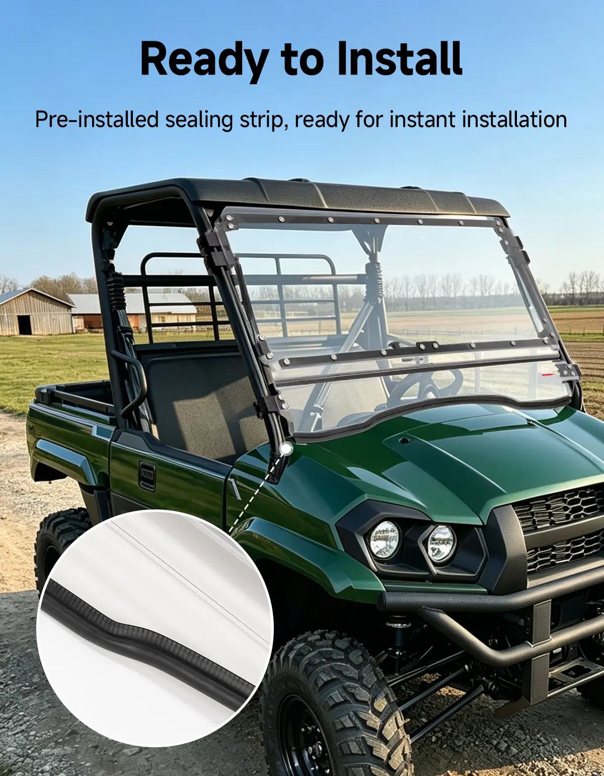KEMIMOTO Mule PRO-MX parabrezza flip 3 in 1 PC