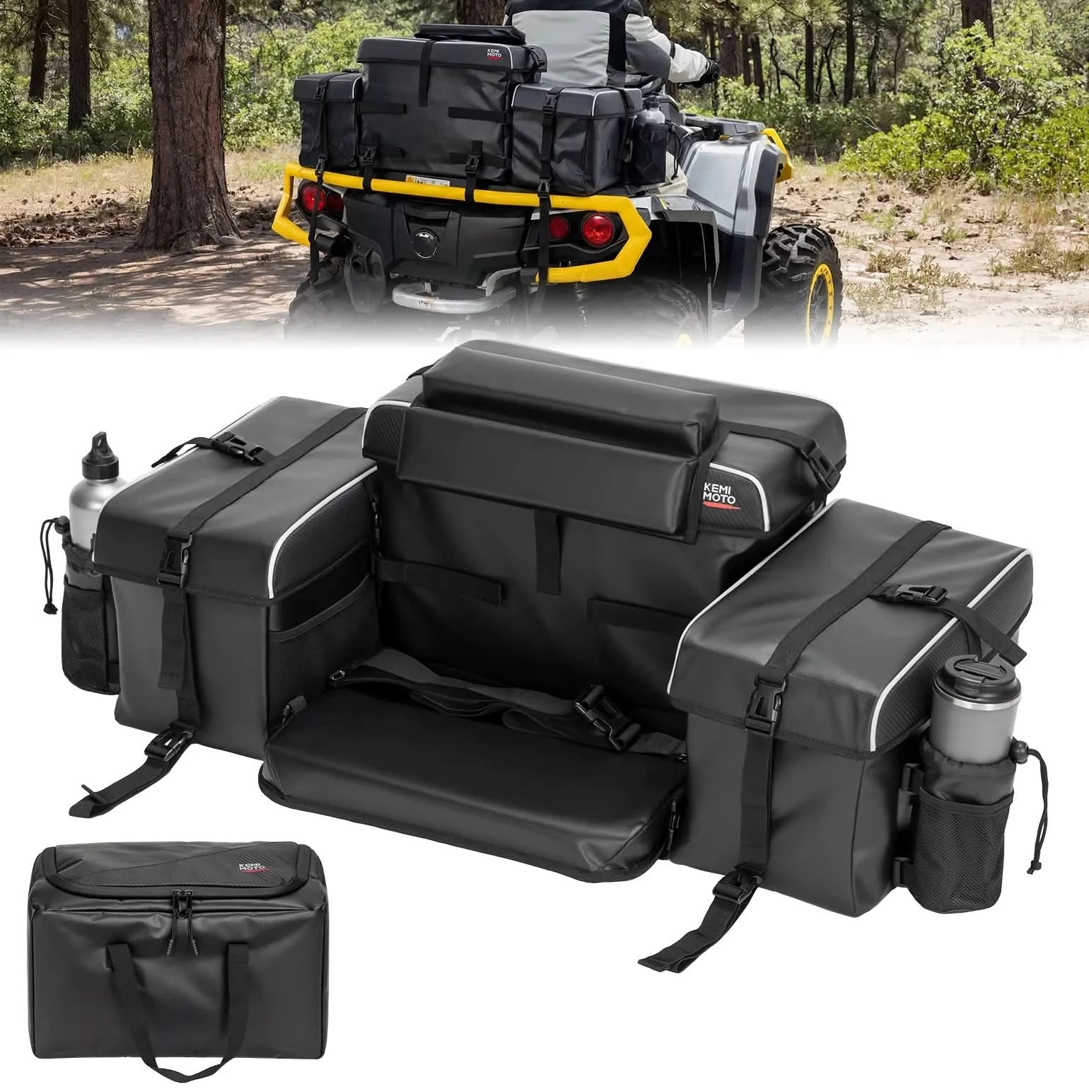 KEMIMOTO Borsa ATV 85L Posteriore con frigo e telaio metallo