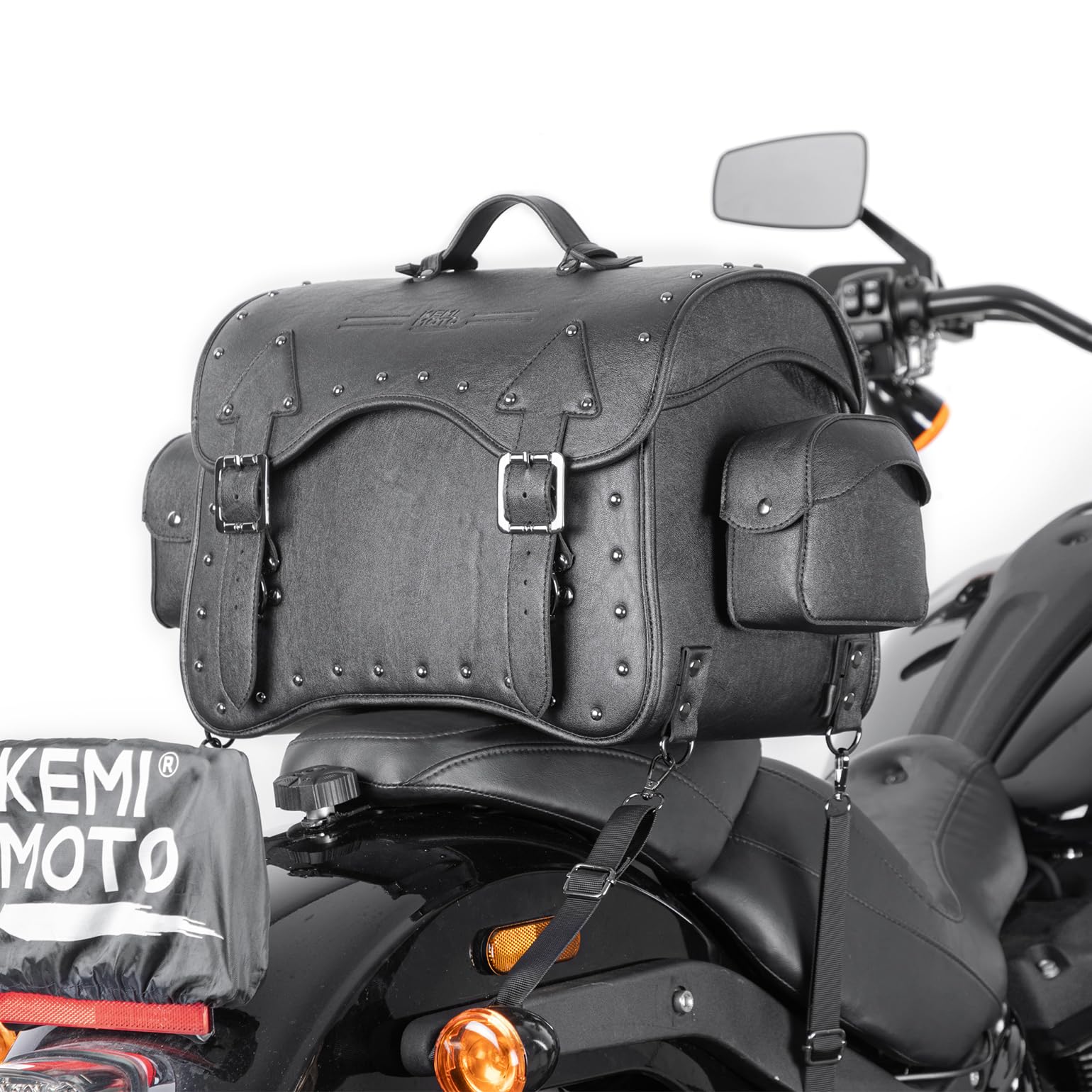 KEMIMOTO Borsa Posteriore Moto 50L Impermeabile Softail