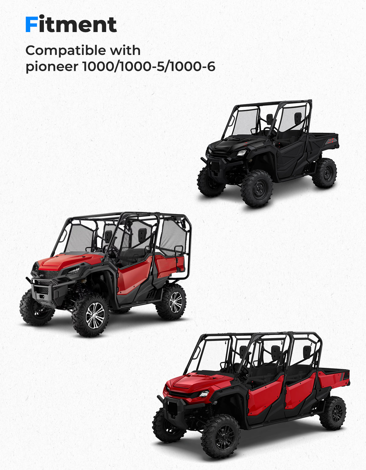 KEMIMOTO Pioneer 1000 presa aria cofano LED 2500 lumen