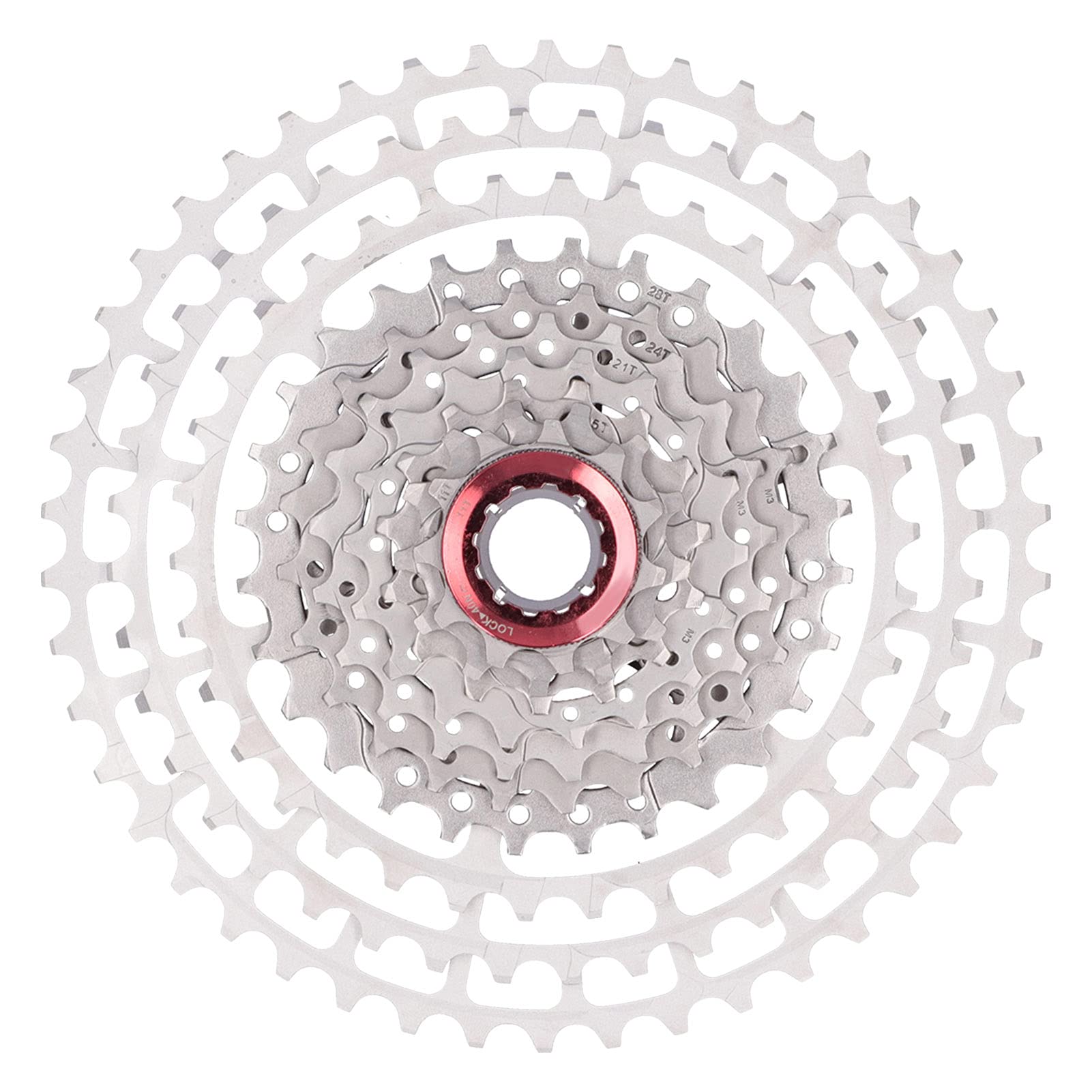 Hapivida Cassetta Bici 11-46T 10/11 Velocità Argento