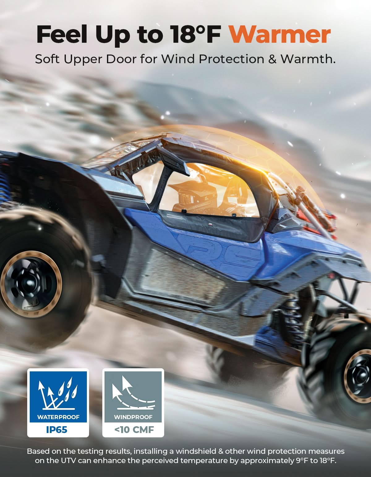 Kemimoto Maverick X3 porte soft + lunotto cabina impermeabile