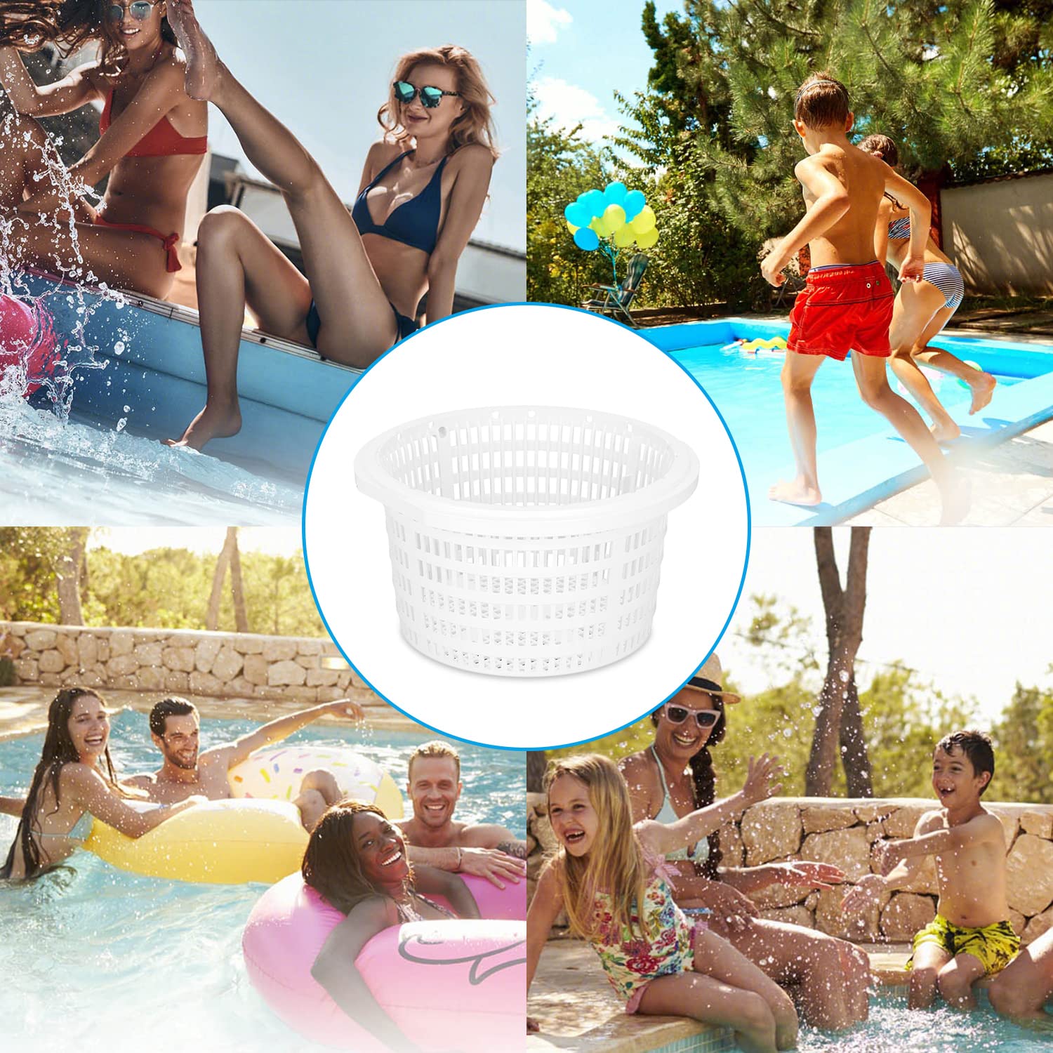 Hapivida Cestello Skimmer Piscina 1 Pezzo Plastica