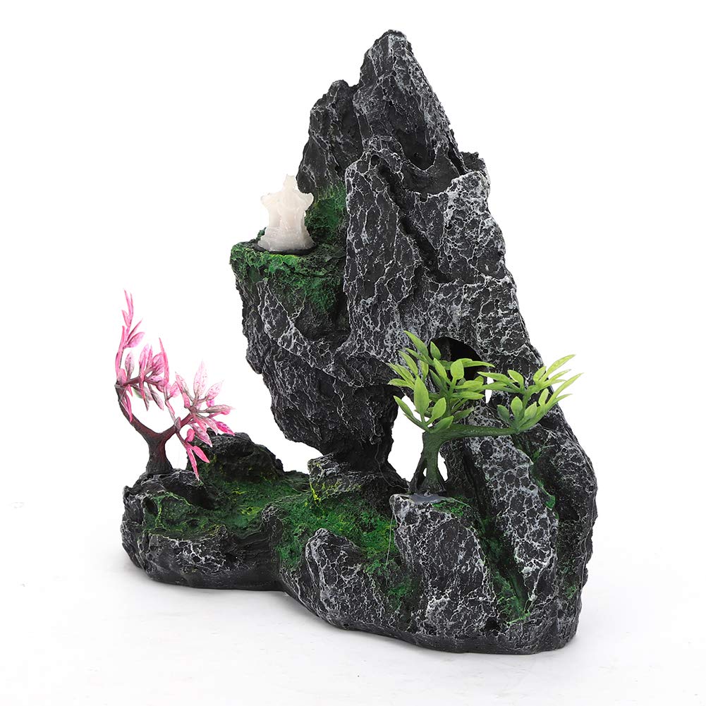 Kuuleyn CL002 Decorazione Acquario Resina Giardino Roccioso