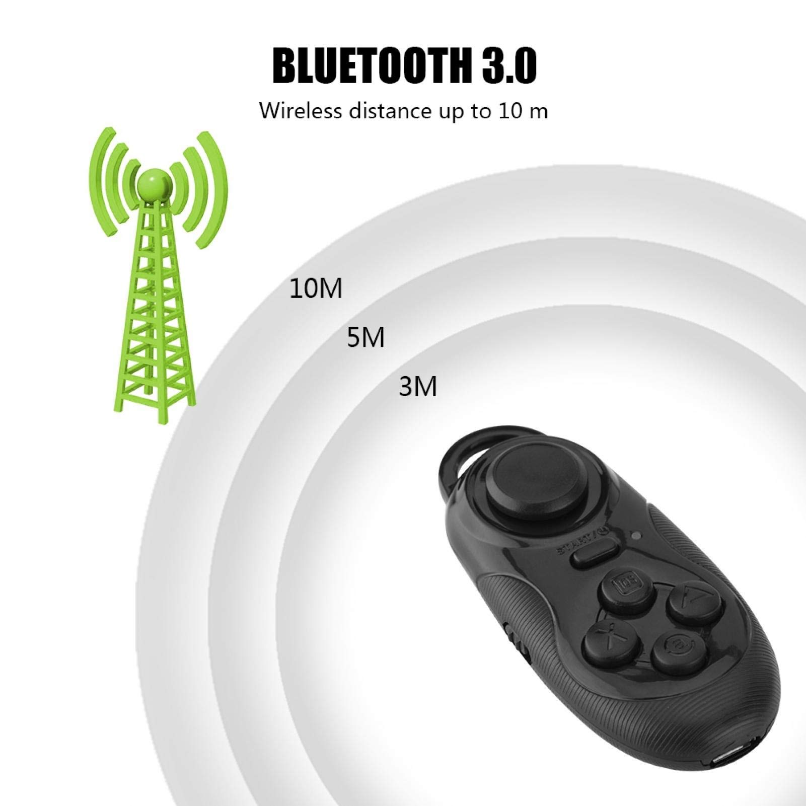 Kuuleyn mini gamepad wireless selfie 10 m nero
