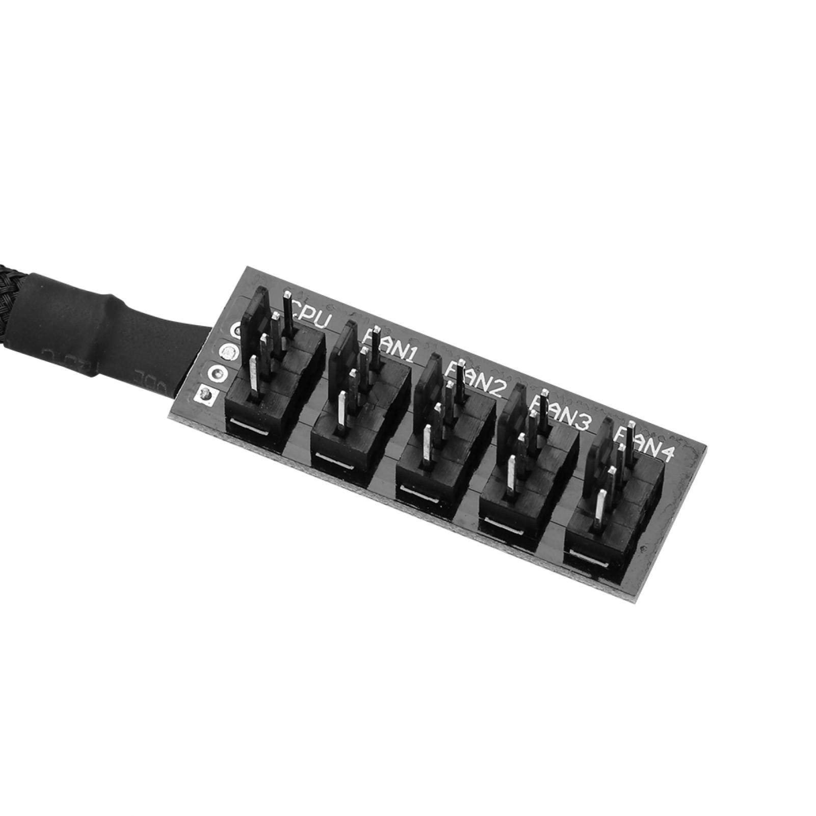 Kuuleyn Hub Splitter Ventola PWM 4 Pin 1 a 5 Porte