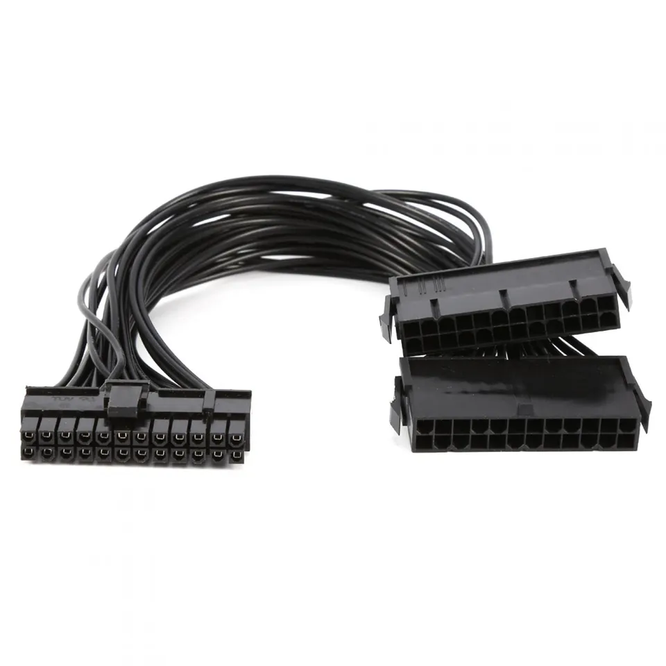 Kuuleyn Adattatore Doppio PSU ATX 24 Pin 30 cm Mining