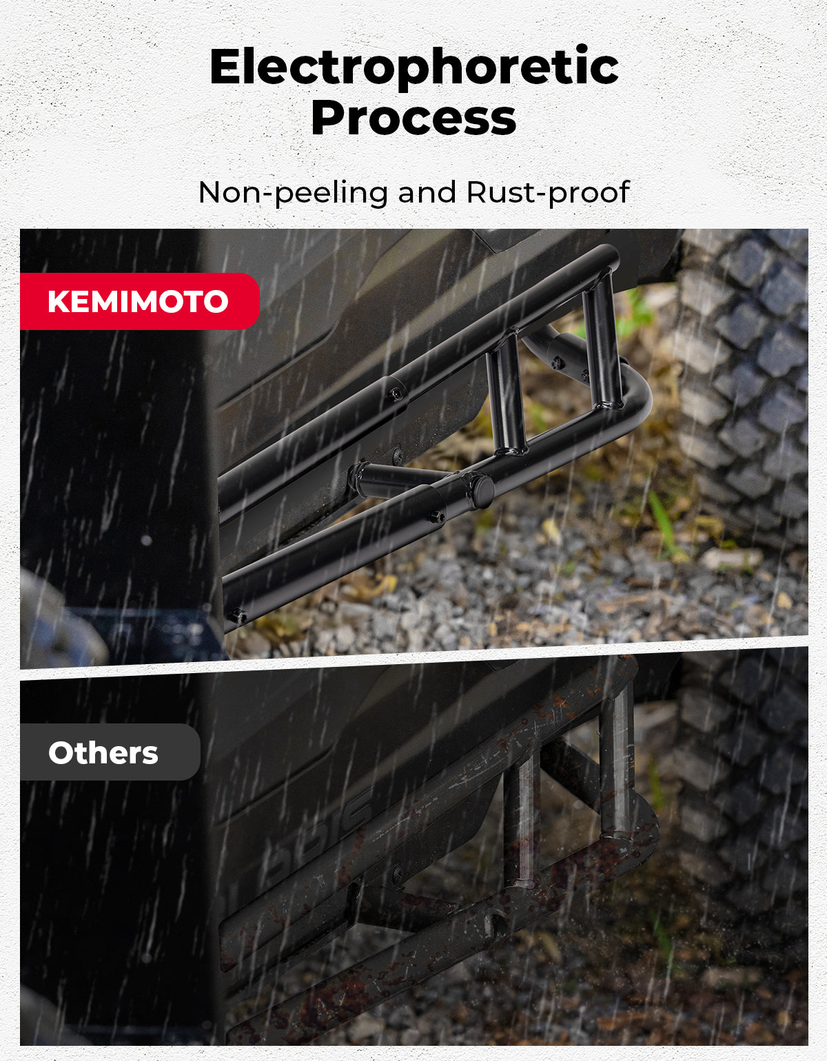 KEMIMOTO RZR XP 1000 pedane acciaio 2 posti 2024-2025