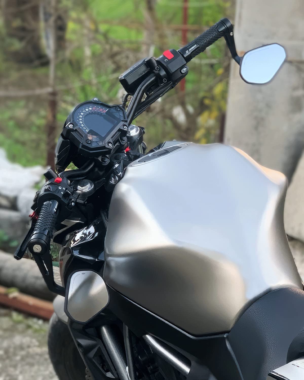 Kemimoto Sportster specchietti manubrio moto coppia