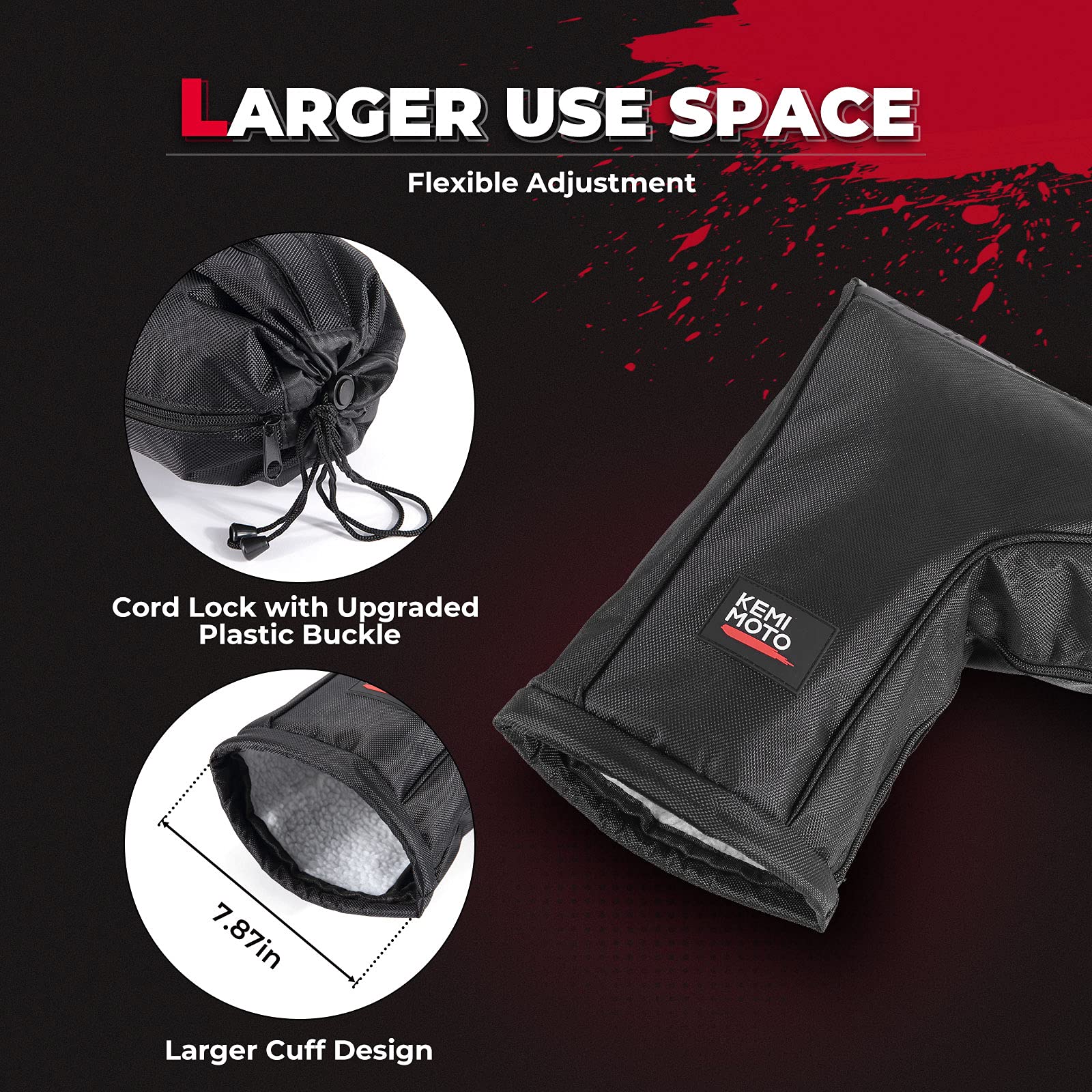 Kemimoto Muffole Manubrio ATV Moto Neve Impermeabili