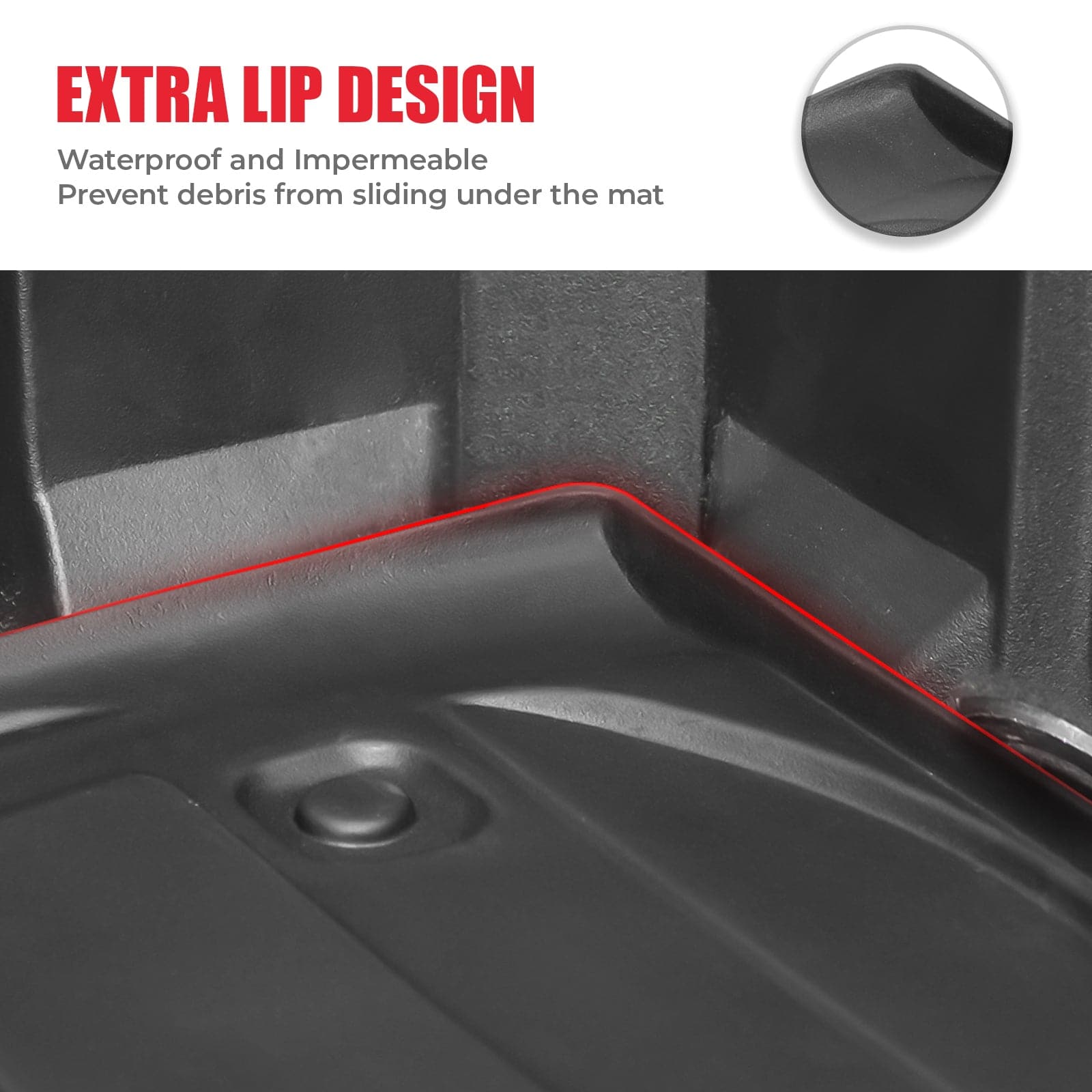 Kemimoto Rubber Full tappeto vano Defender gomma 950 mm