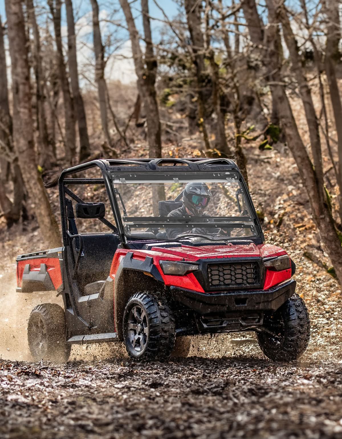 Kemimoto Tracker 800SX parabrezza anteriore ribaltabile 3 in 1