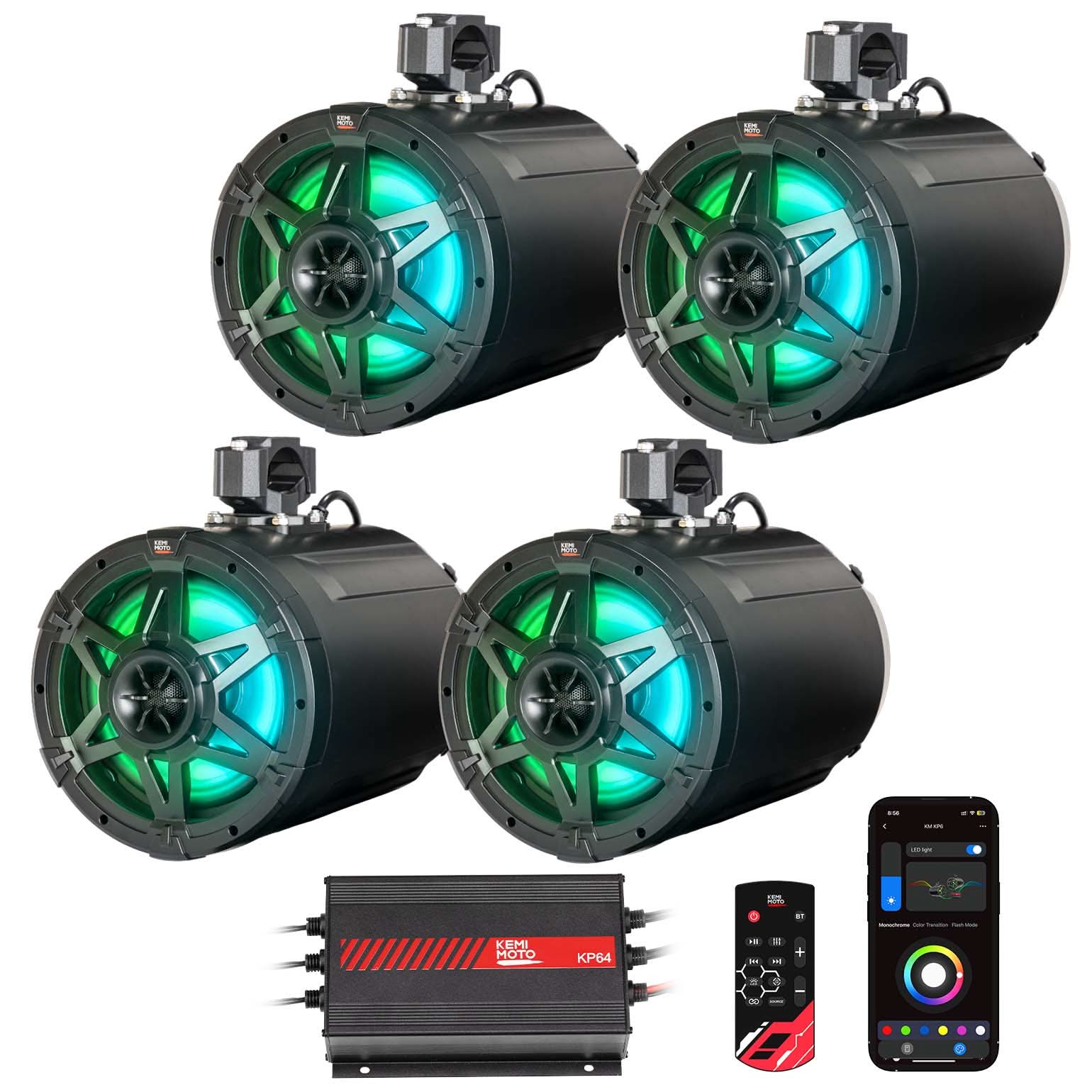 KEMIMOTO KP64 altoparlanti torre 6,5" 800W 4 pezzi