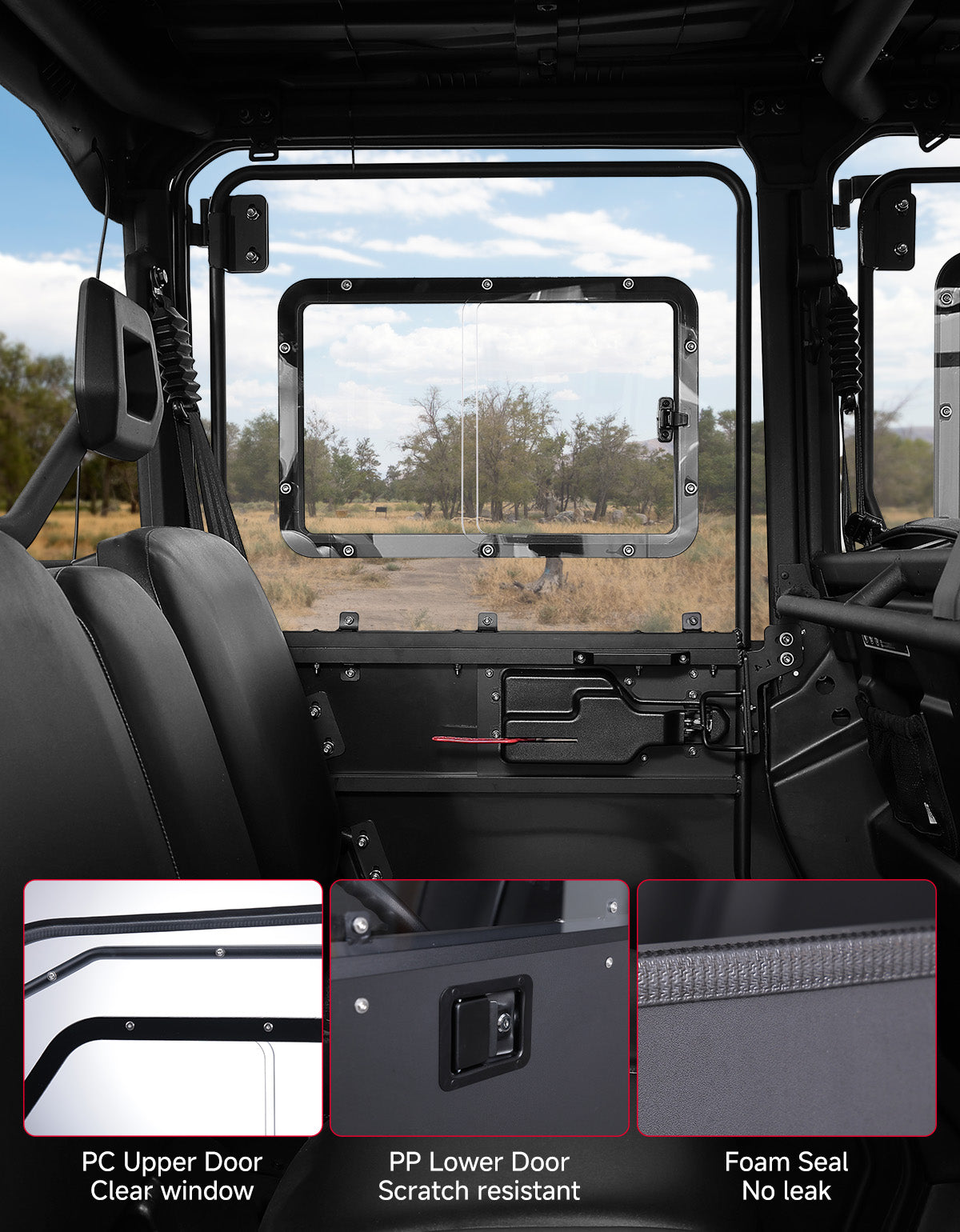 Kemimoto Defender MAX porte rigide scorrevoli 4 pezzi