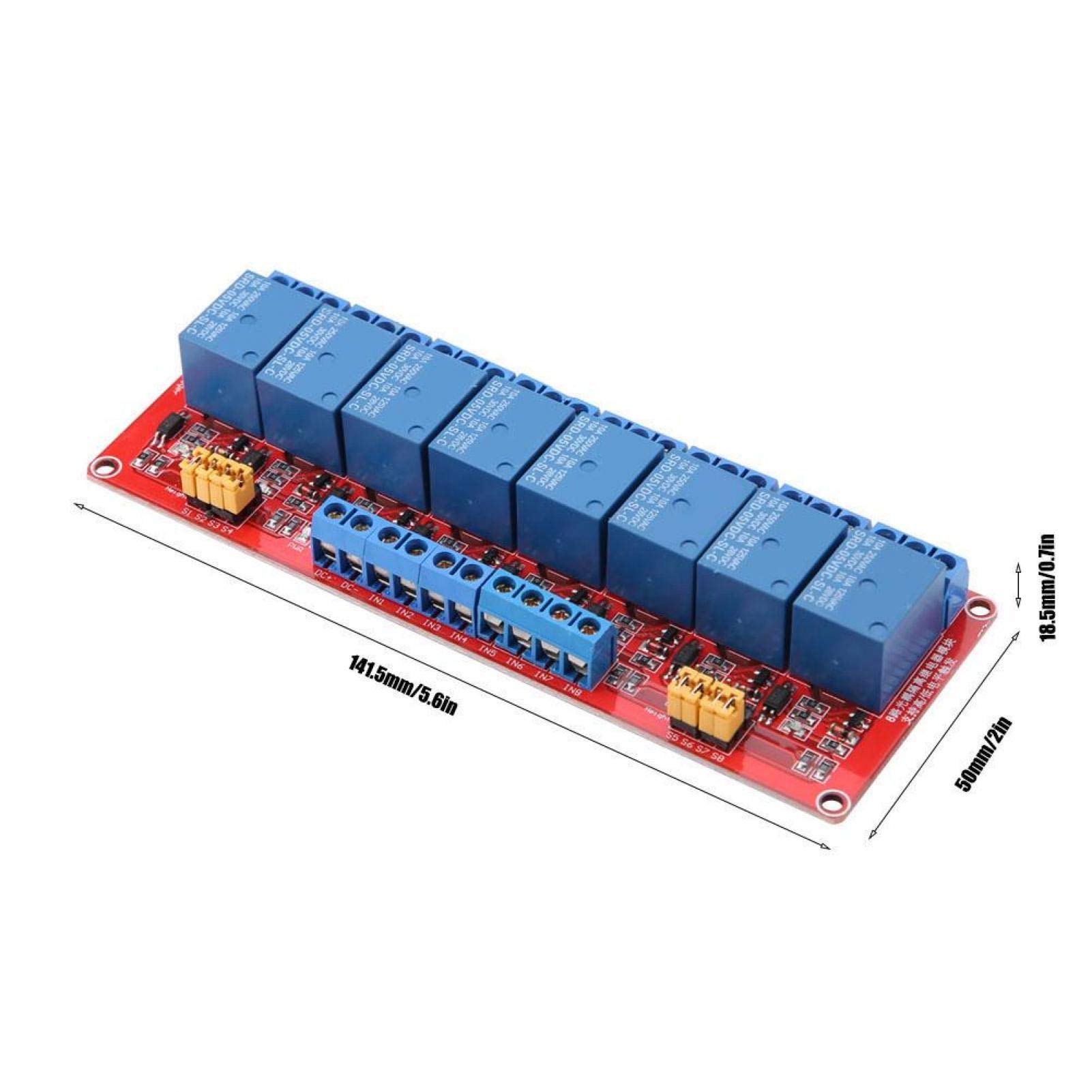 Kuuleyn modulo relè 8 canali 12V fotoaccoppiatore