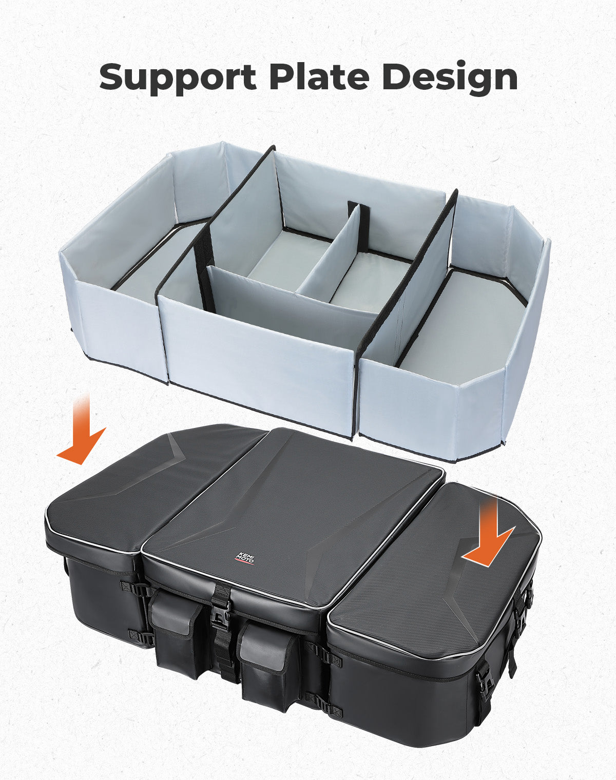KEMIMOTO Borsa Posteriore 112L per Can-Am Maverick R Impermeabile