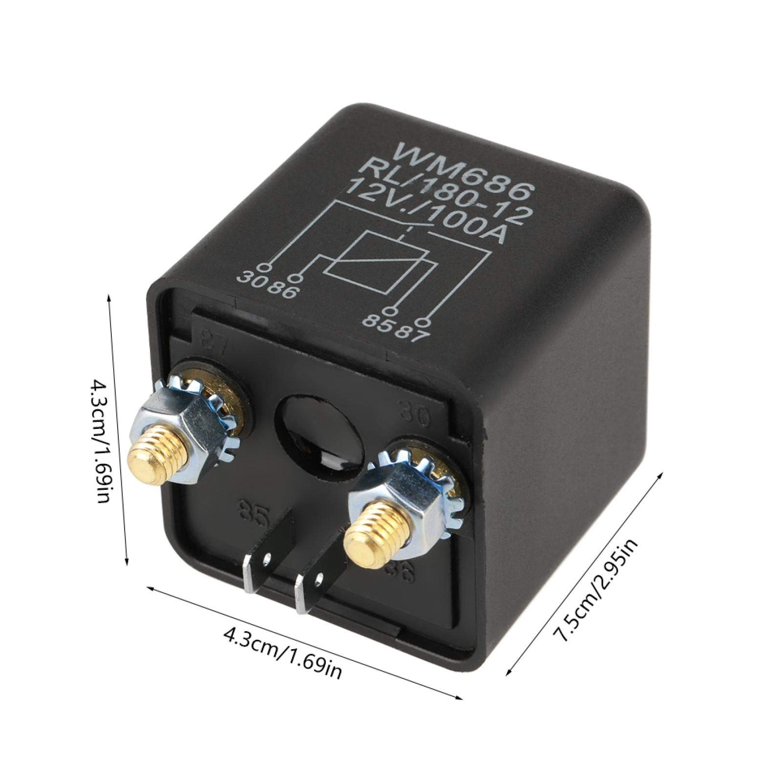 Kuuleyn Relè avviamento auto 12V 100A 4 pin