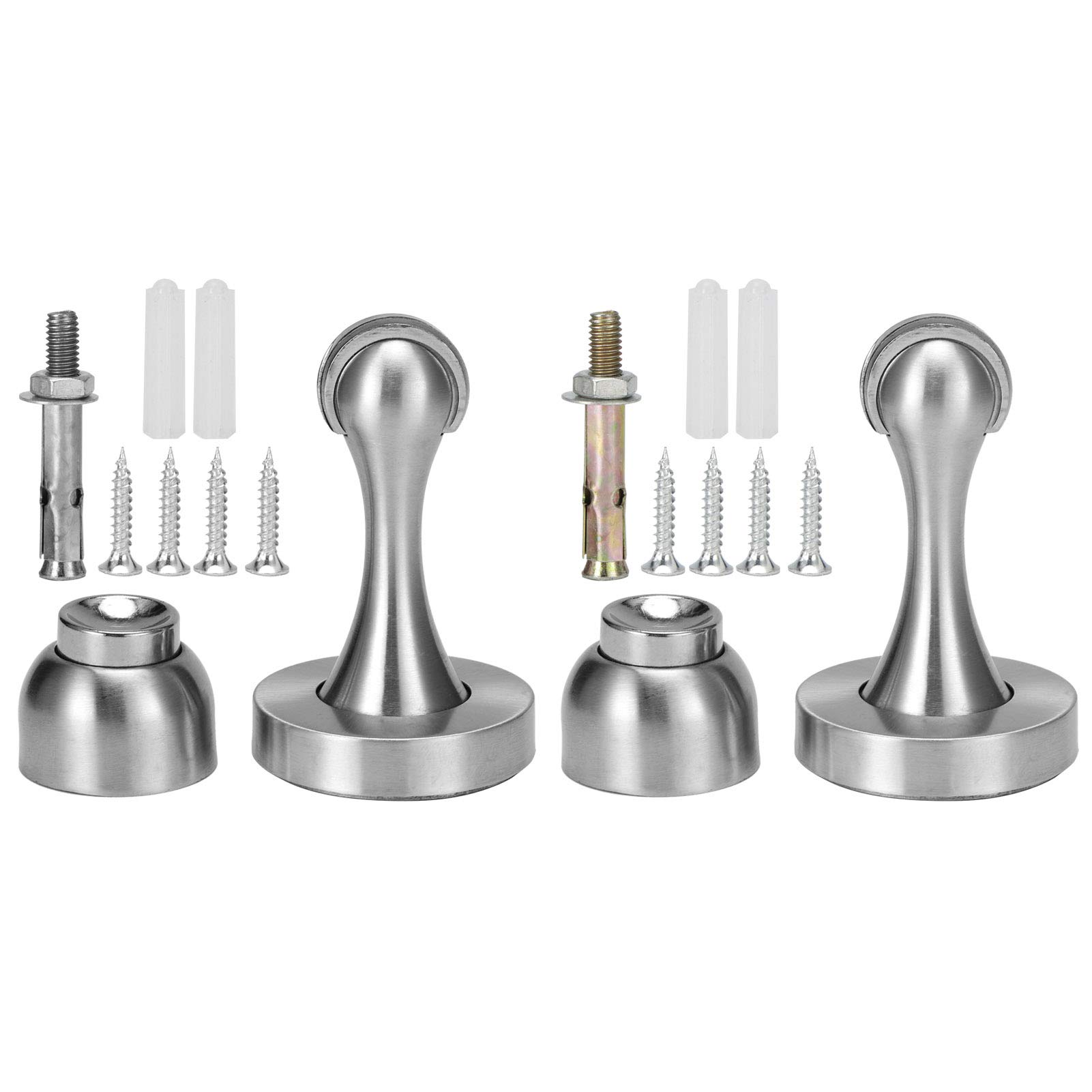 Kuuleyn Fermaporta Magnetico Acciaio Inox 2 Pezzi Parete