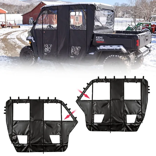 KEMIMOTO Defender MAX porte cabina morbide con zip
