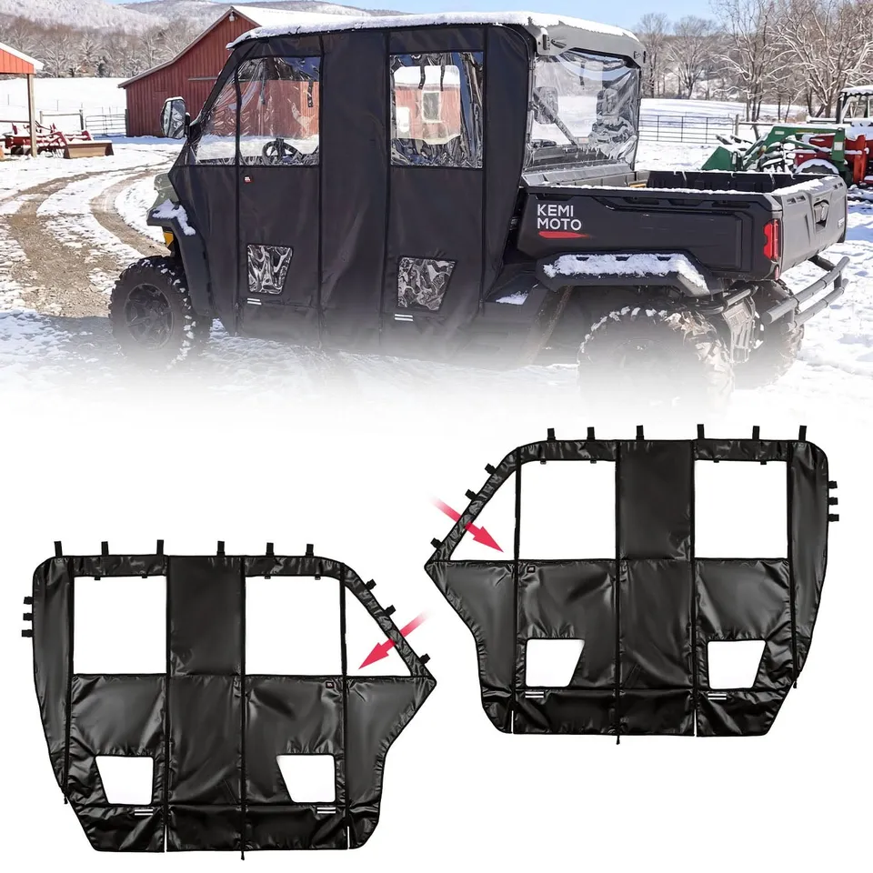 KEMIMOTO Defender MAX porte cabina morbide con zip