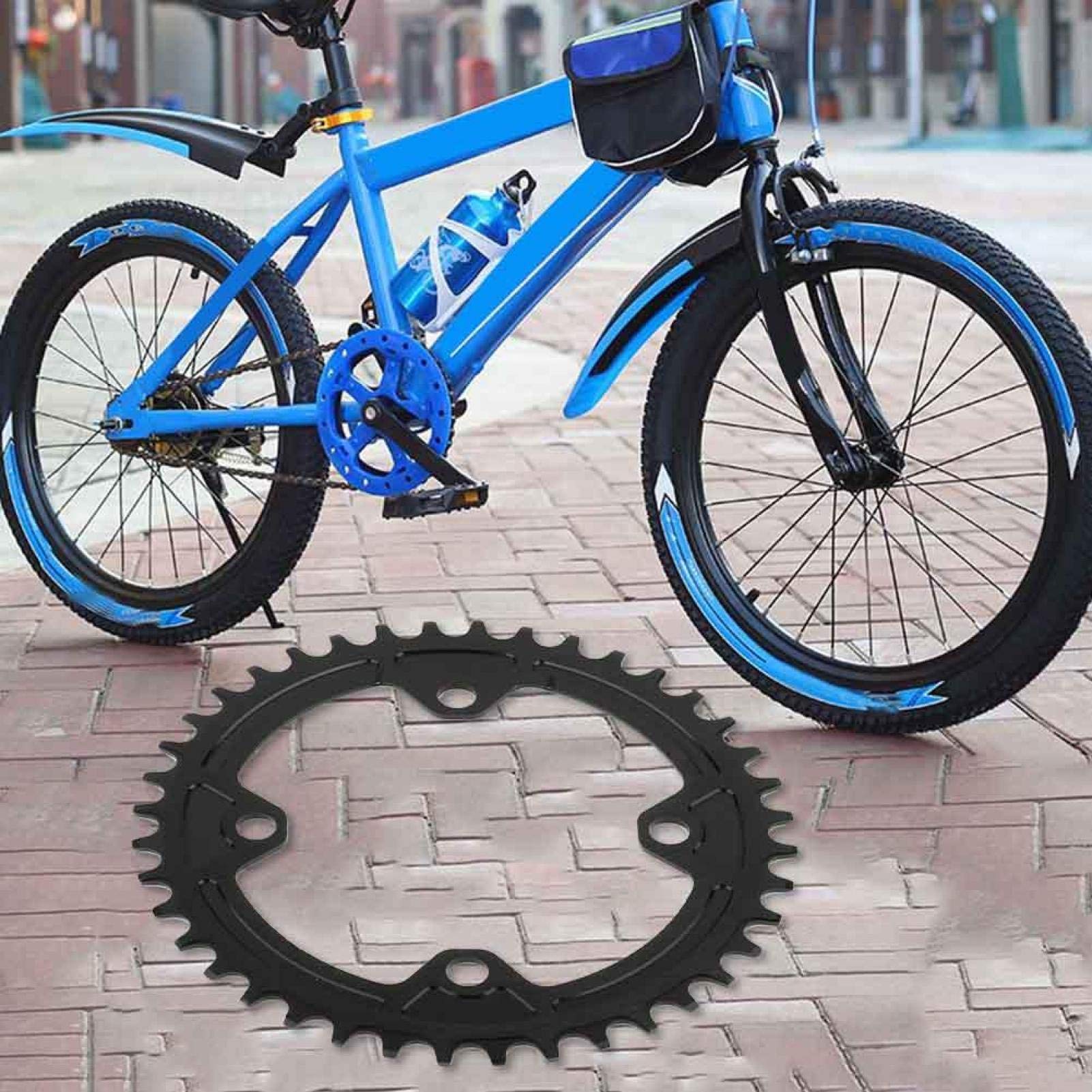 Kuuleyn corona bici 40T BCD 104mm alluminio nero stretta-larga