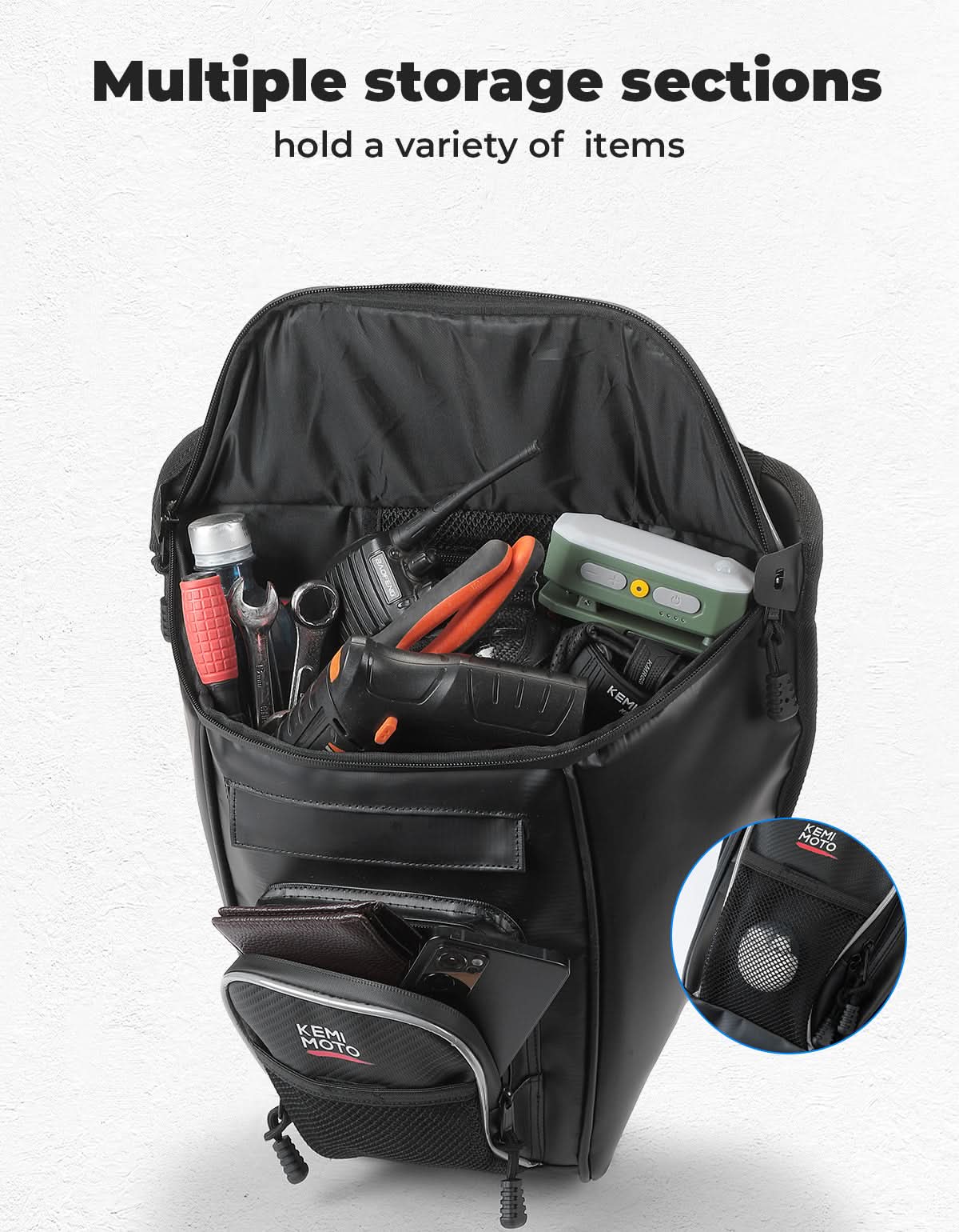 KEMIMOTO RZR XP 1000 borsa frigo centrale 2-in-1 2L