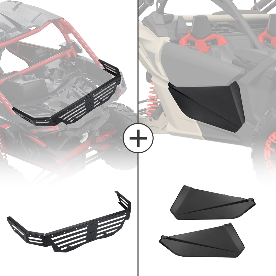 Kemimoto Maverick X3 portiere inferiori e sponda posteriore UTV