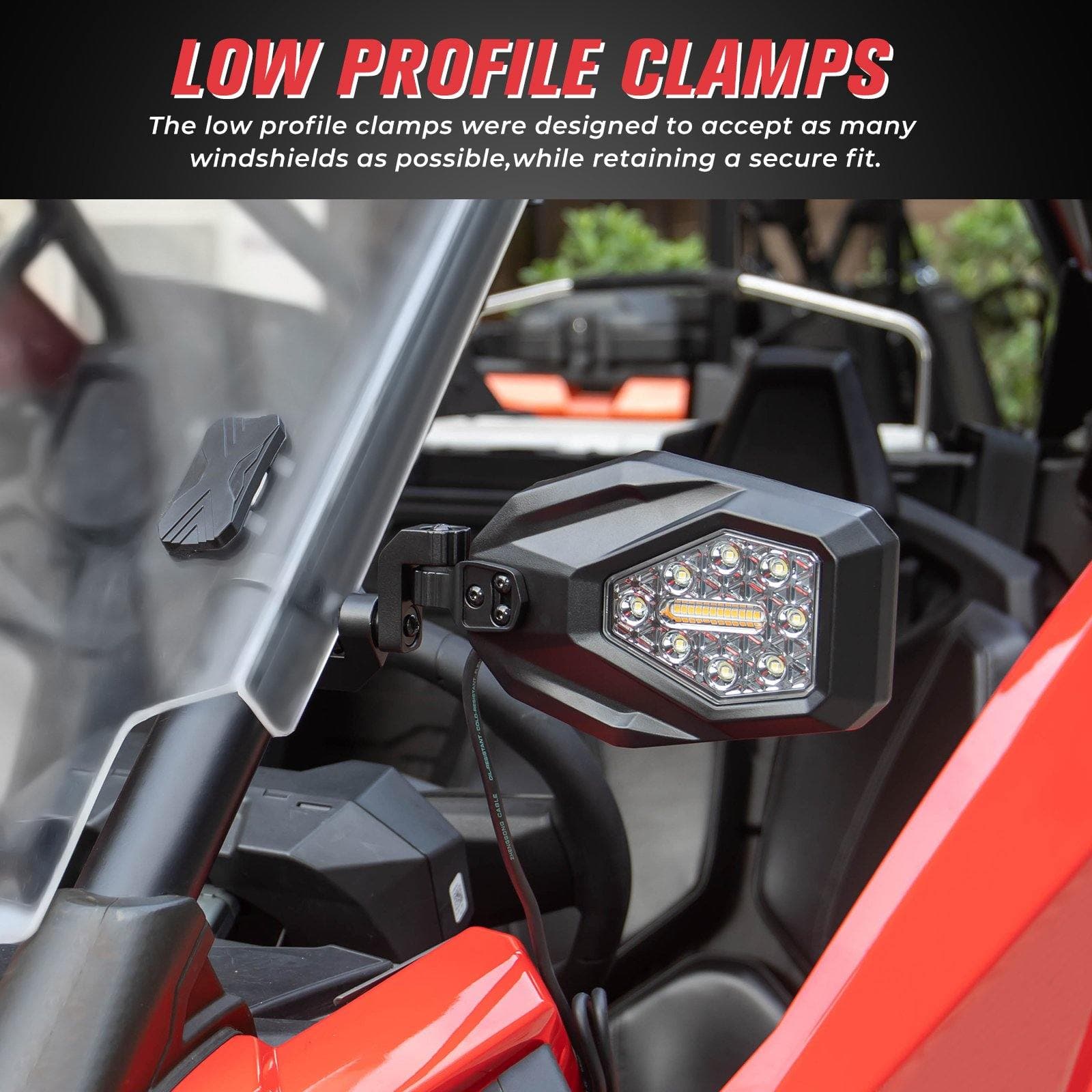 KEMIMOTO Maverick X3 specchietti LED