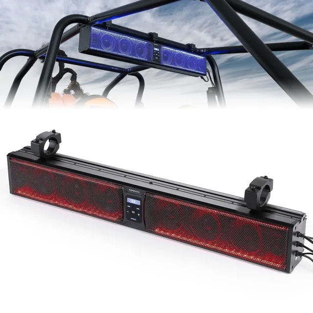 KEMIMOTO Soundbar UTV 33" 8 Altoparlanti Bluetooth RGB Impermeabile