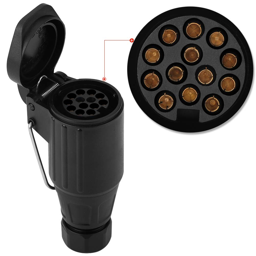 Kuuleyn Presa Rimorchio 13 Pin 12V Plastica Caravan Traino