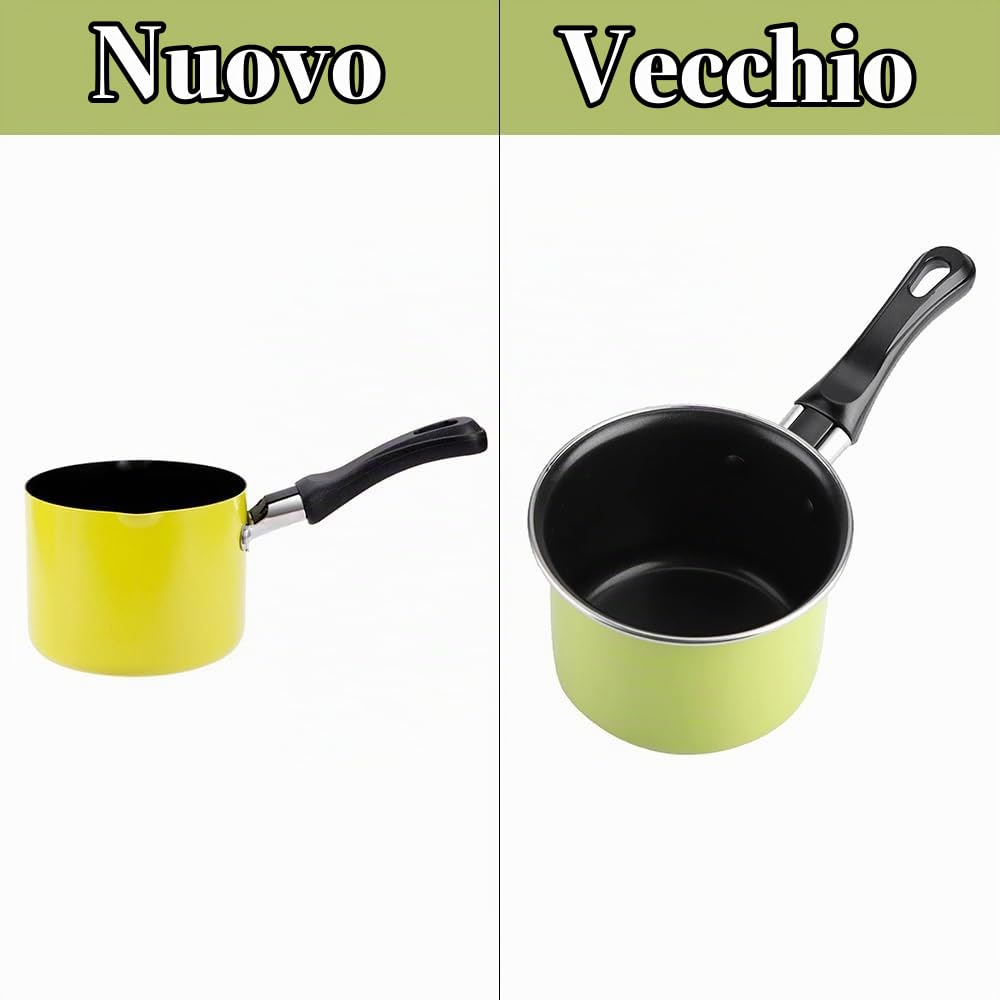 Hapivida Mini Casseruola 550 ml Verde Ø10 cm Antiaderente
