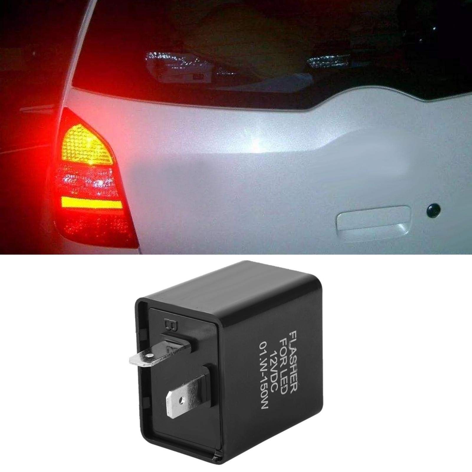 Kuuleyn relè freccia LED 12V nero auto moto regolabile