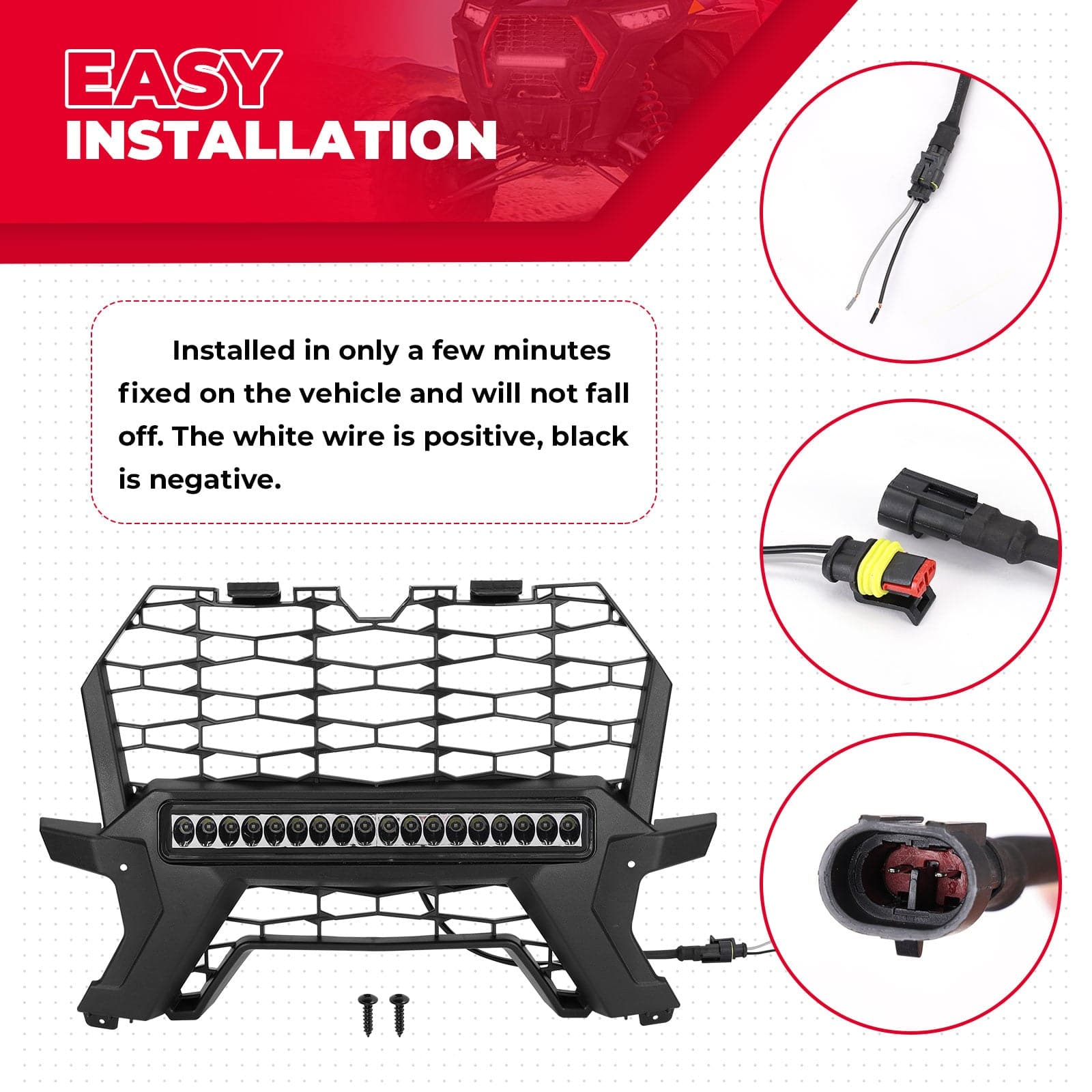 KEMIMOTO B0111-09301BK griglia radiatore RZR XP 1000 nera