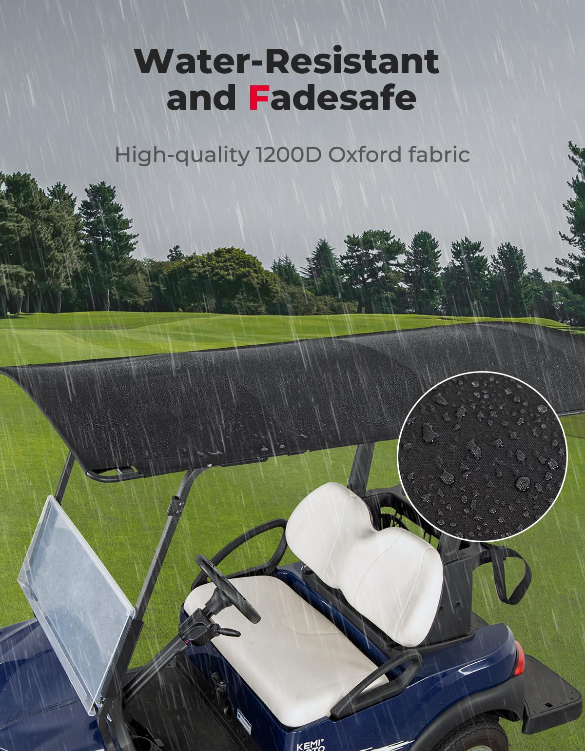 KEMIMOTO 85 tettuccio golf cart tela impermeabile