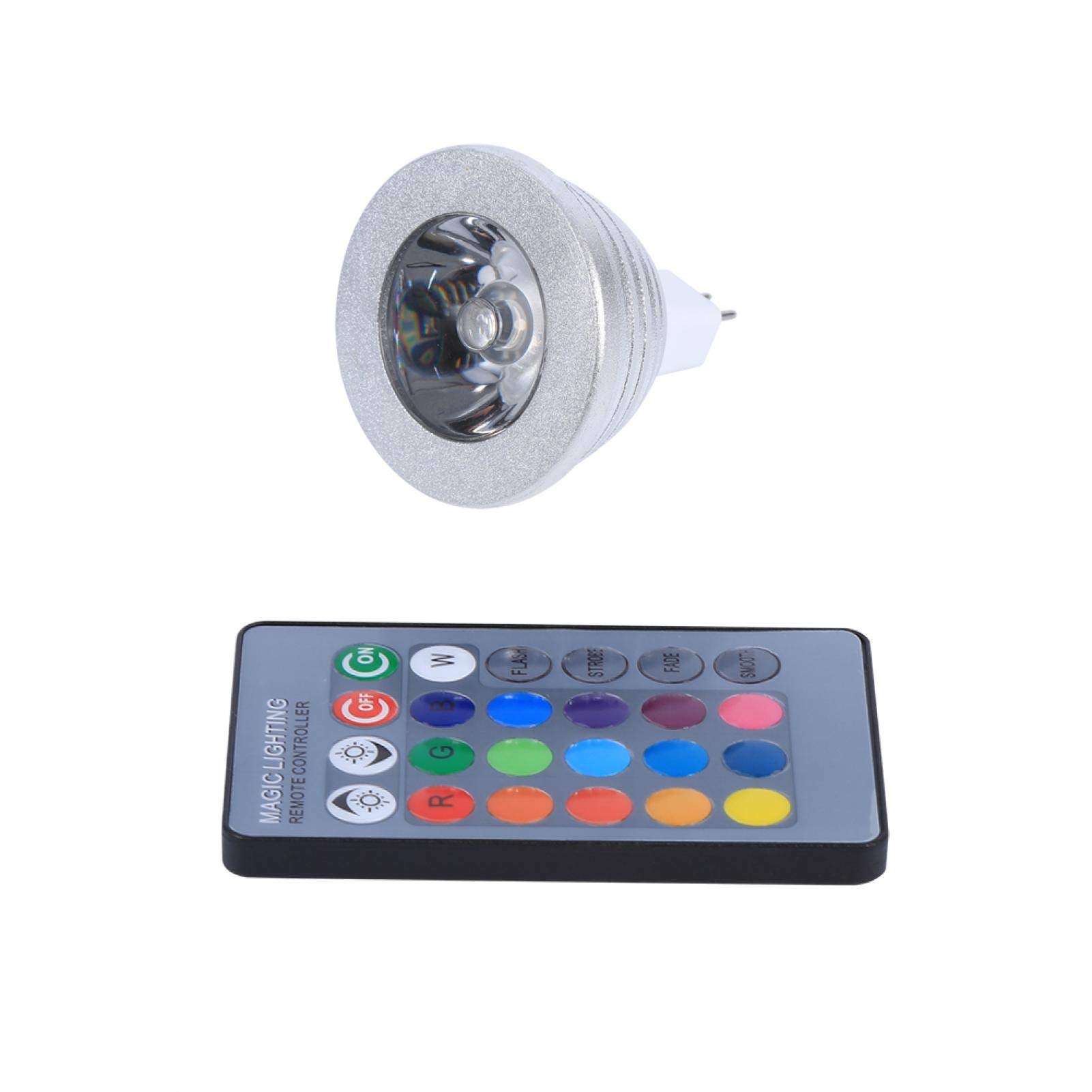 Kuuleyn lampadina MR16 3W RGB LED 12V con telecomando